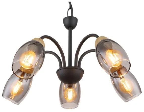 Globo 60297-5H - Luster na reťazi GERLY 5xE14/25W/230V