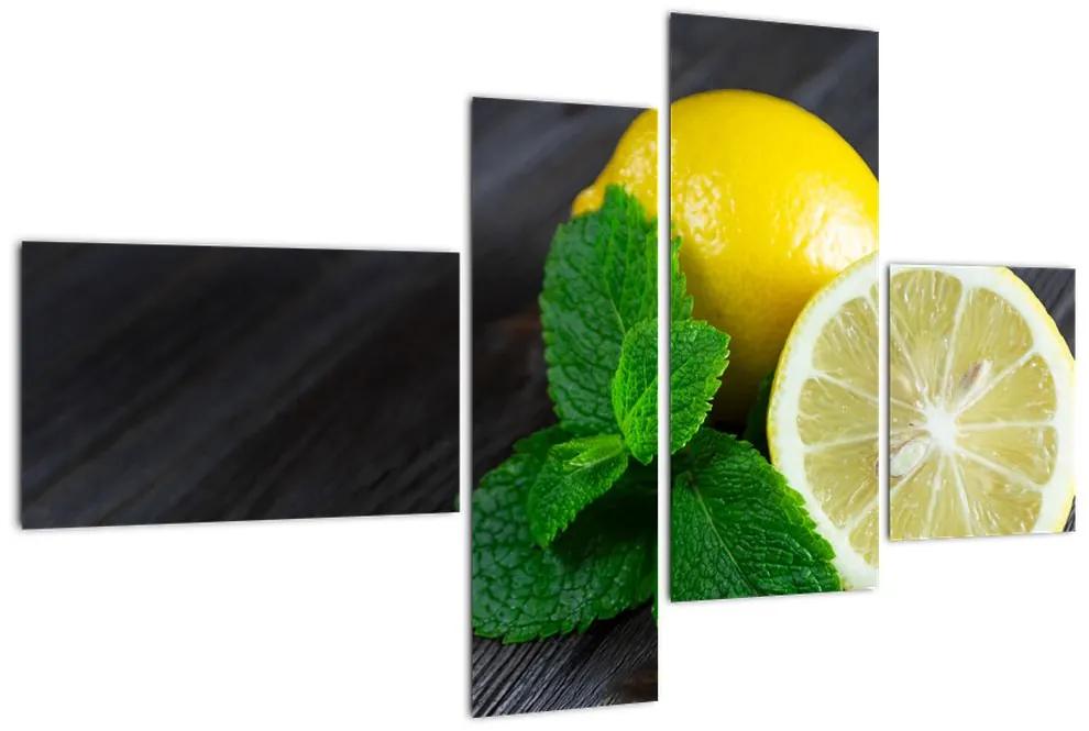 Obraz citrónu na stole