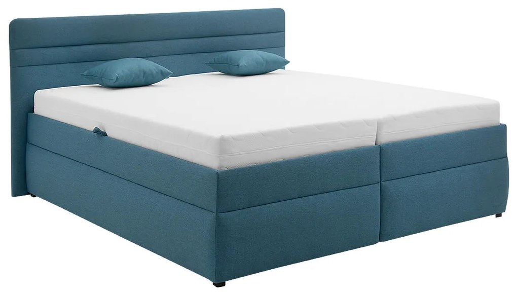 FINES čalúnená posteľ Koska 180x200 azúrová
