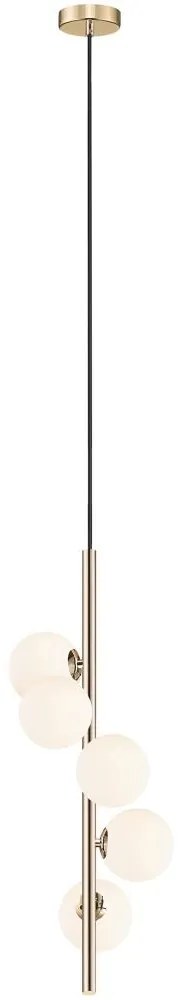 Zuma Line P0574-05E-F7AA - Luster na lanku ARCTURUS 5xG9/4W/230V zlatá