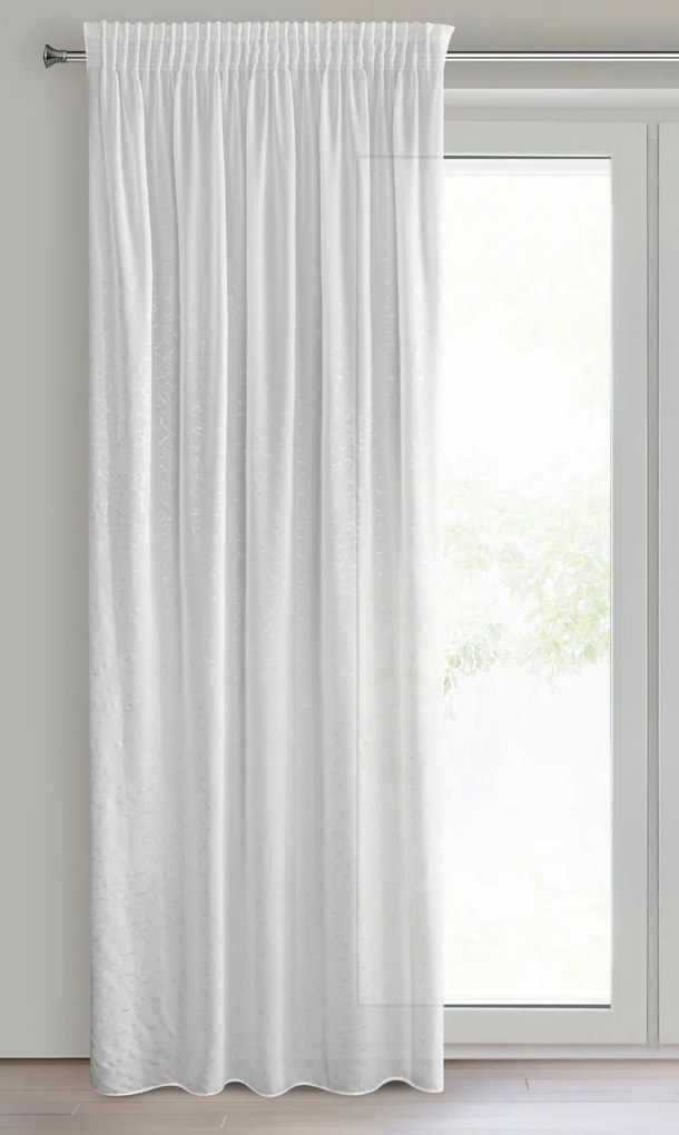 ZÁCLONA NA PÁSKE ROXI 140X270 CM BIELA