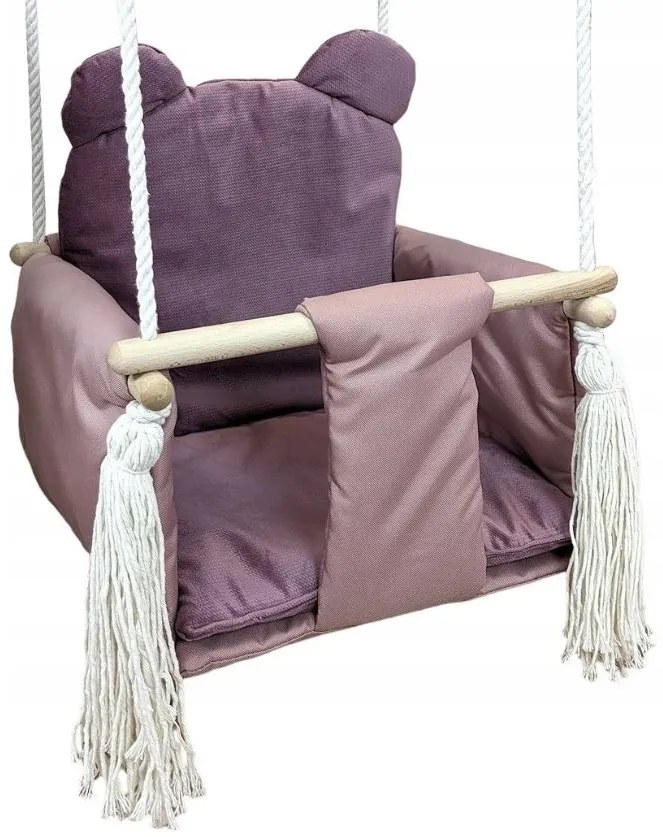 Detská hojdačka LULLABY - STARORUŽOVÁ