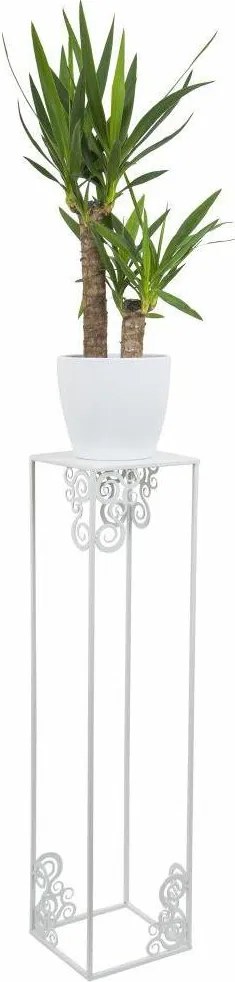 STOJAN NA KVETINÁČ FRAME 80X24X24 CM BIELA