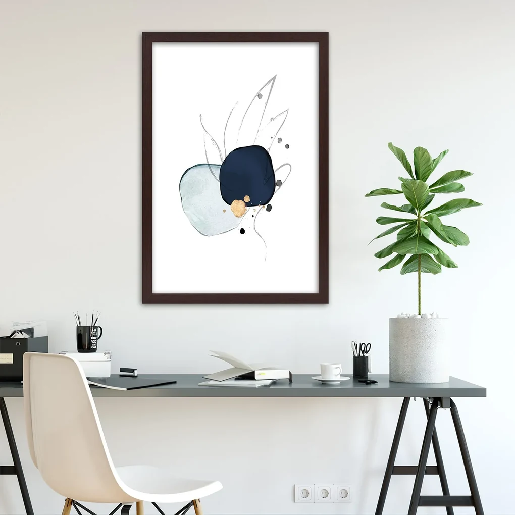 Gario Plagát Abstraktné postavy a línie Farba rámu: Bez rámu, Rozmery: 30 x 45 cm