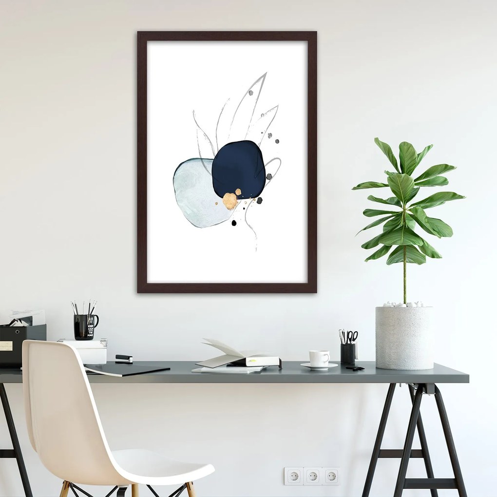 Gario Plagát Abstraktné postavy a línie Farba rámu: Bez rámu, Rozmery: 40 x 60 cm