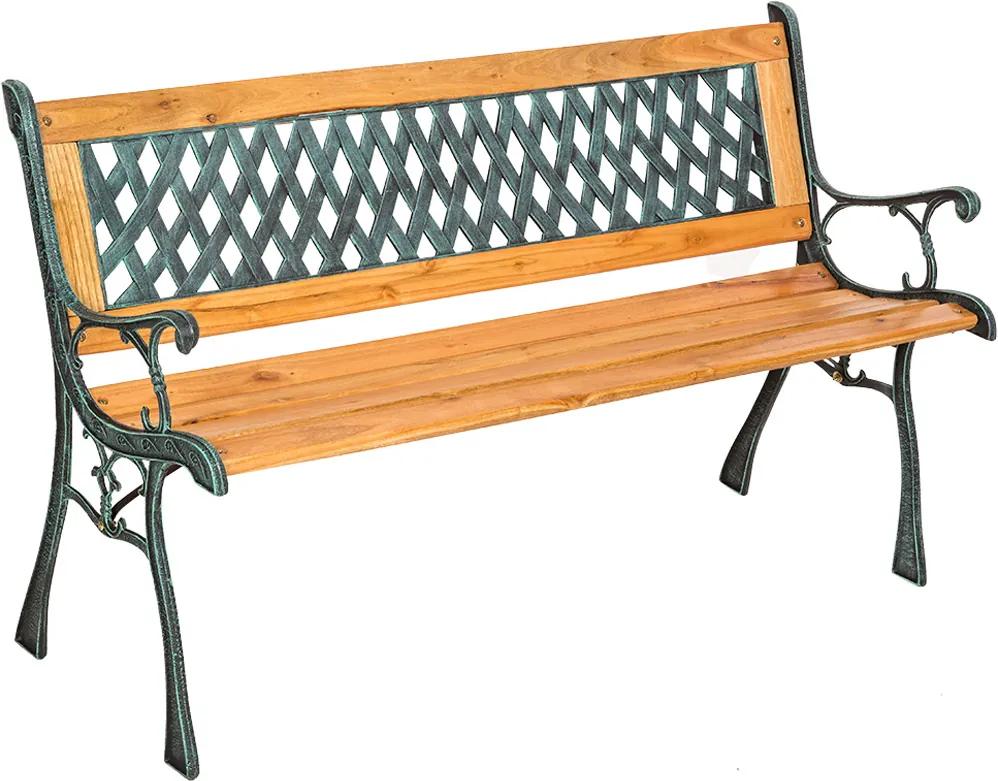 tectake 401423 záhradná lavica tamara - hnědá