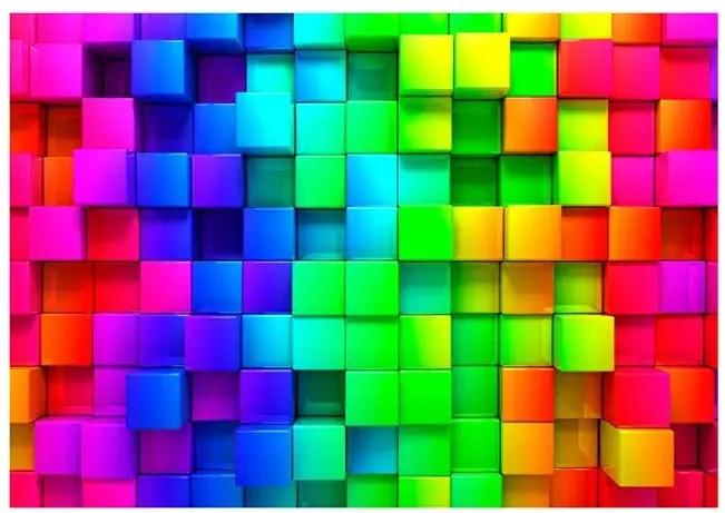 Fototapeta - Colourful Cubes Veľkosť: 150x105, Verzia: Premium