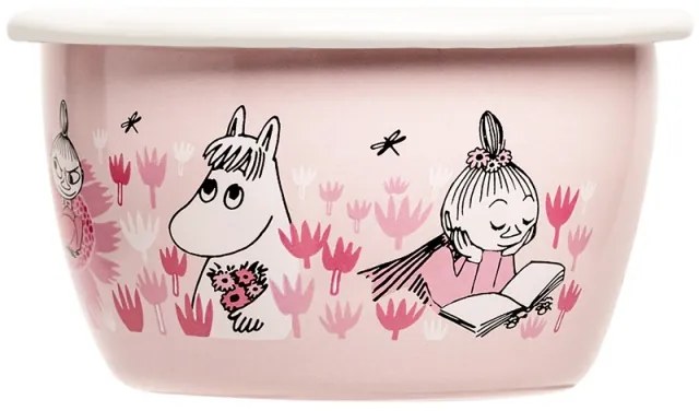 Miska Moomin Girls 0,3l, smalt / ružová