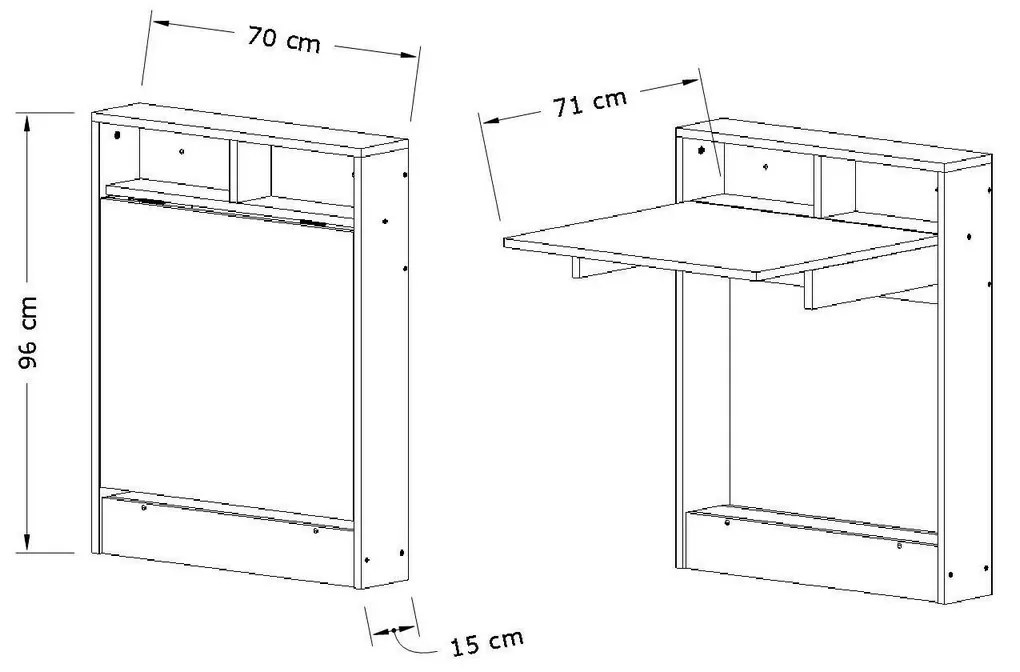 Skladací jedálenský stôl Patara Brown