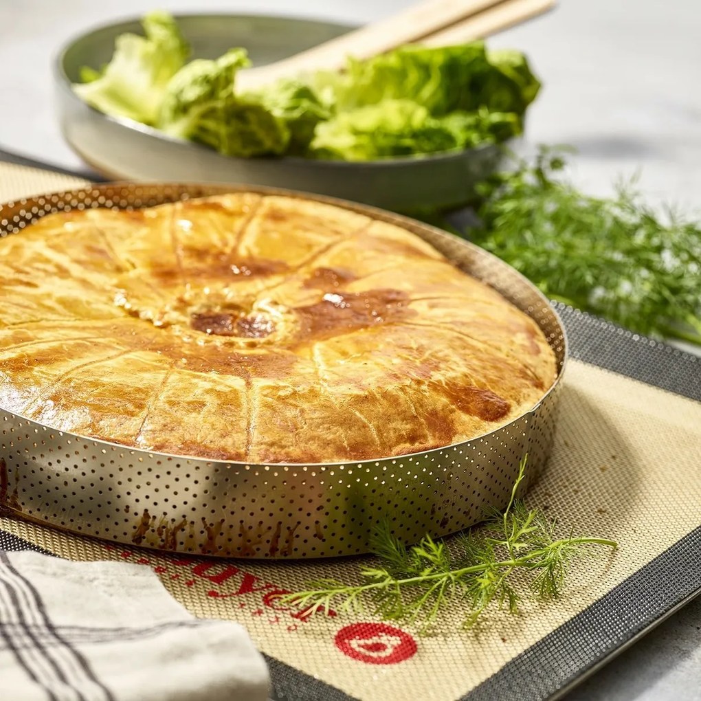 De Buyer 3098.09 Perfor. kruh. rám 24,5 cm, nehrdz. oceľ, 24,5 cm