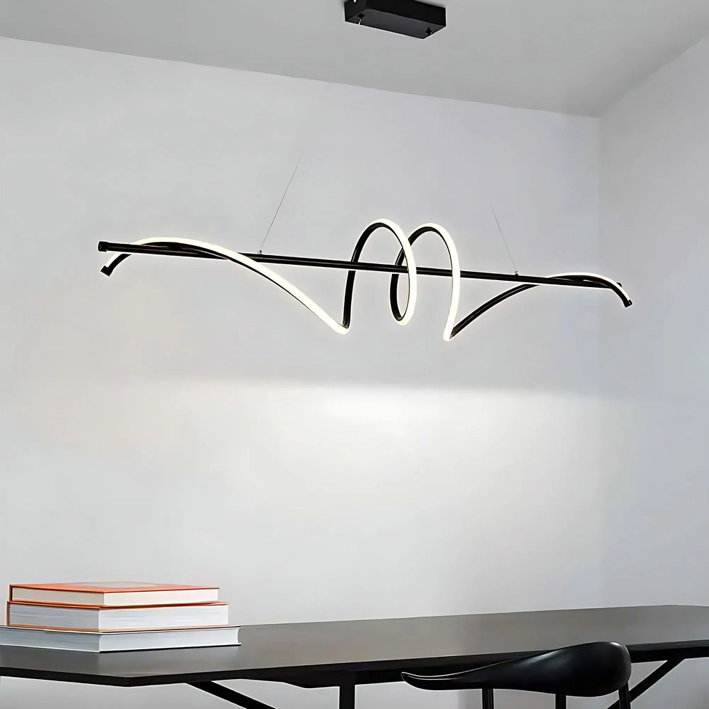 Toolight Toolight, LED stropné svietidlo 120cm, 50W, 3000K, LHJ023-CP, čierna matná, OSW-50011