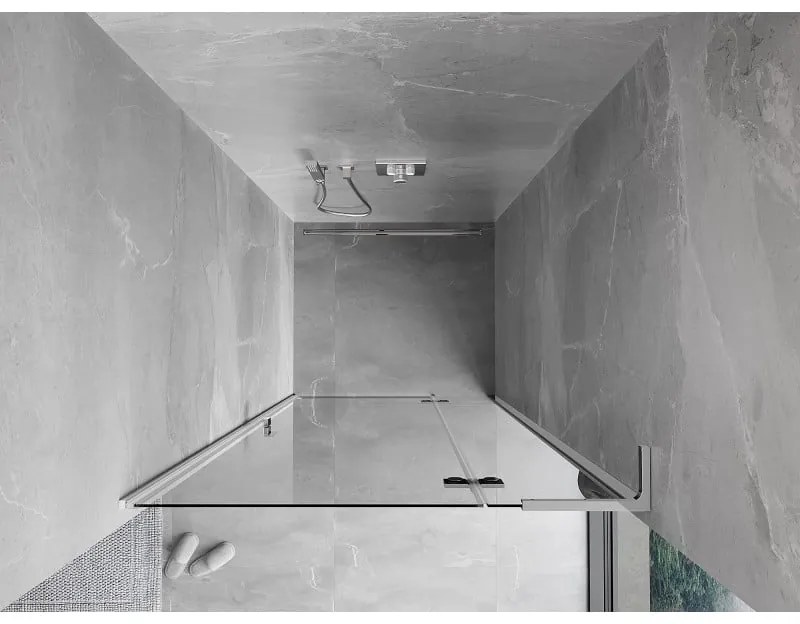 Mexen Mist-H L, 1-krídlové sprchové dvere pravé 95 cm, číre sklo, chrómový profil, 8A5L-095-000-01-00-P