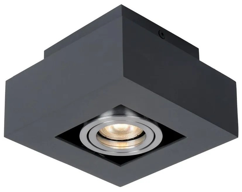 Italux IT8002S1-BK/AL - Stropné svietidlo CASEMIRO 1xGU10/50W/230V IT0005