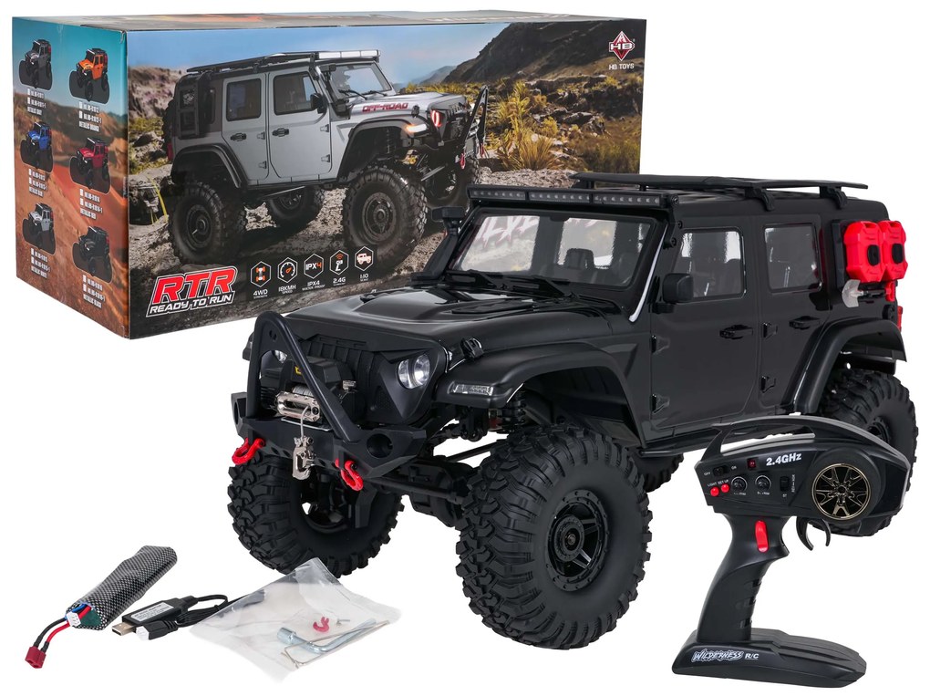 R/C auto WILDERNESS RTR 1:10 čierne