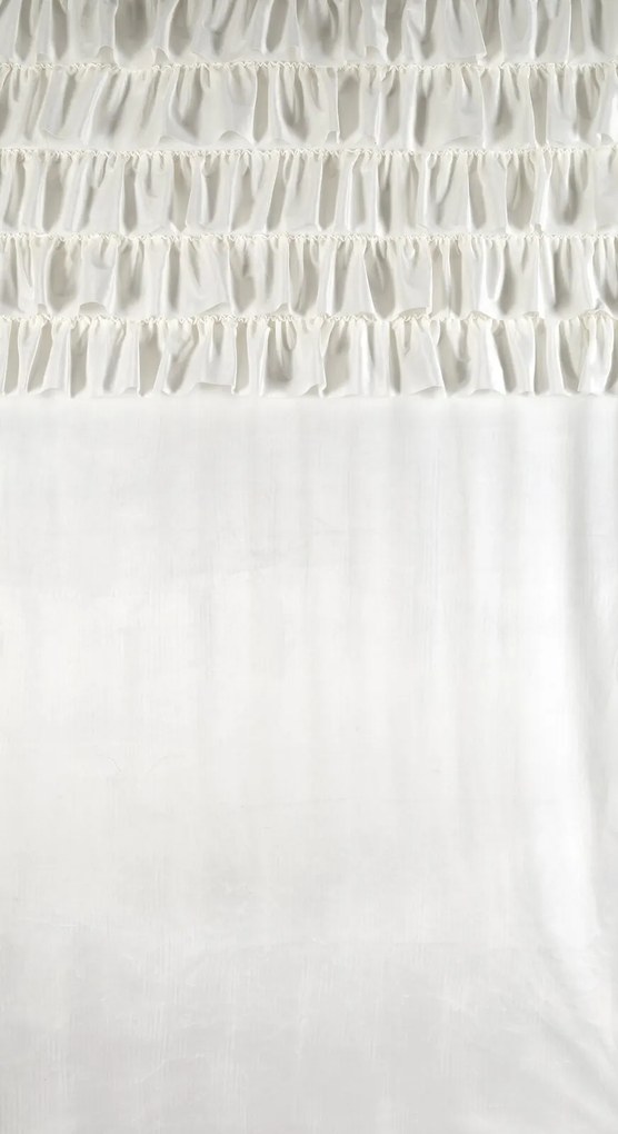 ZATEMŇOVACÍ ZÁVES NA KRÚŽKOCH AURA 140X250 CM BIELA