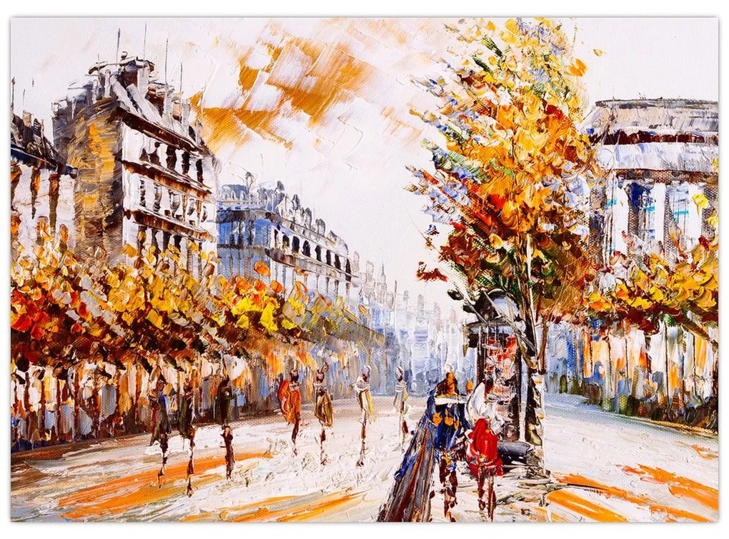 Obraz - Ulica v Paríži (70x50 cm)