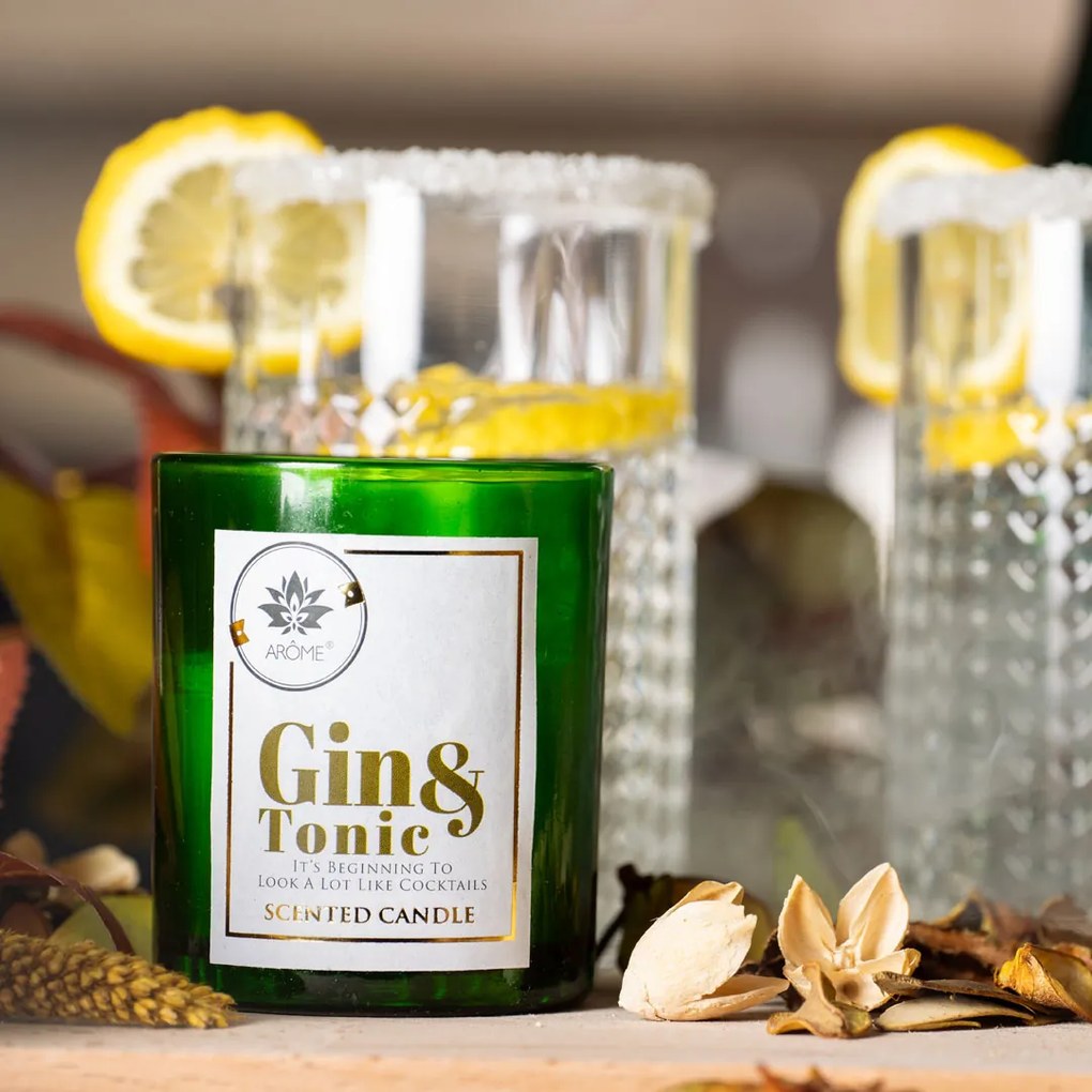 ARÔME Sviečka s vôňou drinku 125 g Gin and Tonic