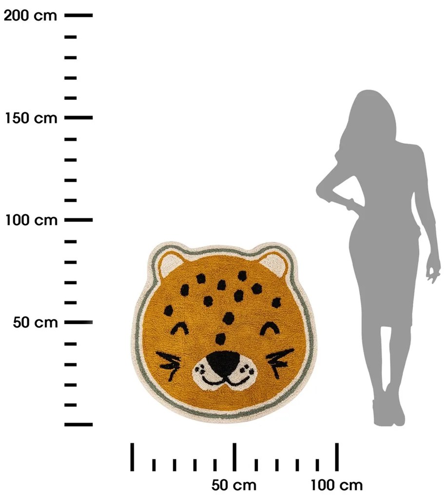 ATMOSPHERA Detský koberec Leopard, (fi) 90 cm, viacfarebná