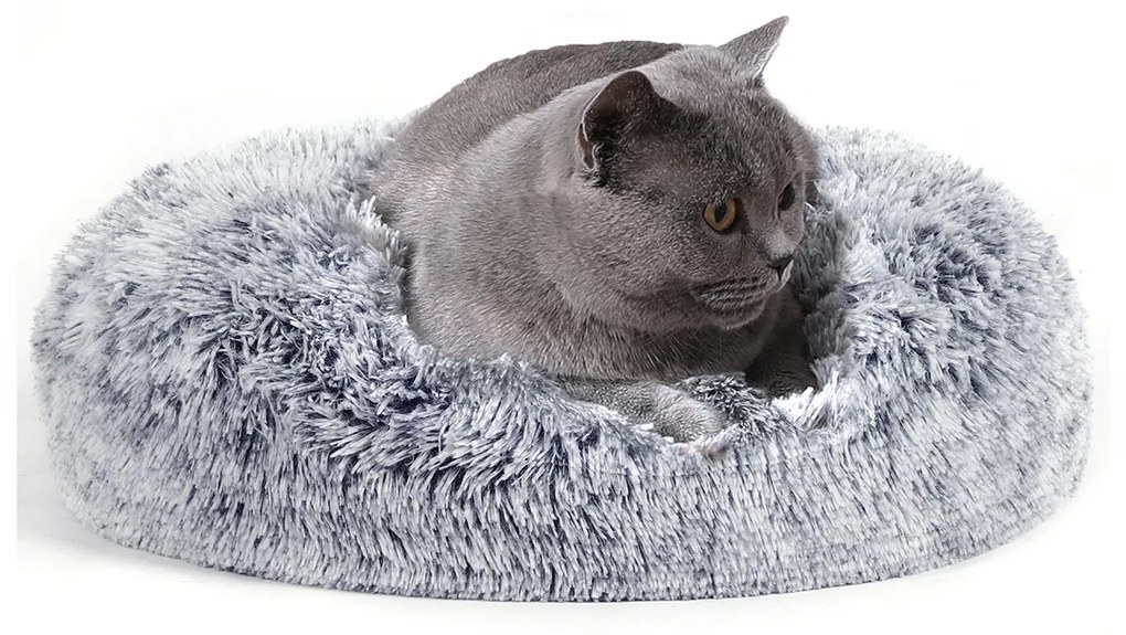 Plyšový peliešok Fluffys S sivý