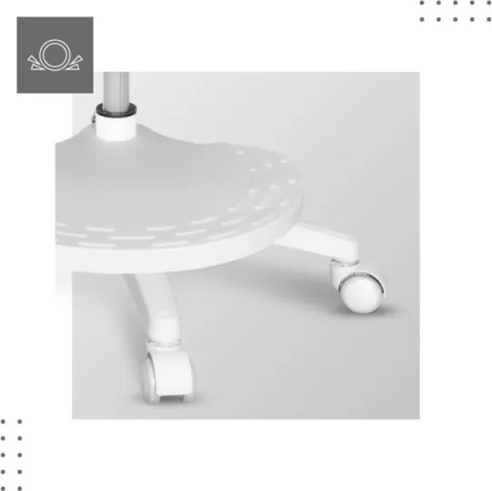 Detská otočná stolička Mark Adler Junior 5.0 Grey