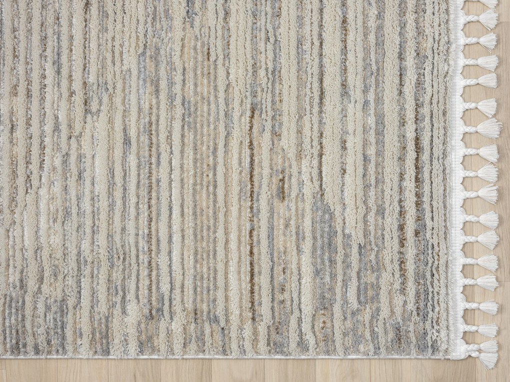 Kusový koberec Enya 2 creme, 140x200, šedá, chodba / predsieň, My Flair