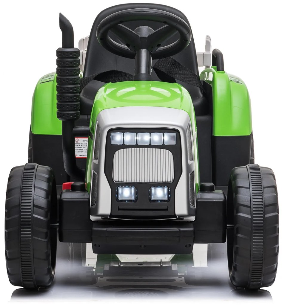 Detské elektrické autíčko BestBerg BBCC-30G - traktor / od 3 rokov / nosnosť 30 kg / zelené