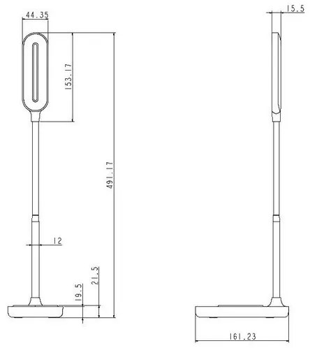 LED Stmievateľná dotyková lampa s bezdrôtovým nabíjaním OCTAVIA LED/7W/230V čierna