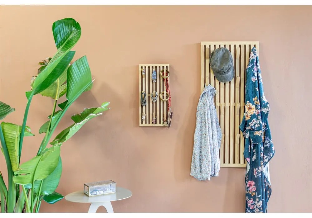 Kovový nástenný vešiak v prírodnej farbe 24 cm Parco – Spinder Design