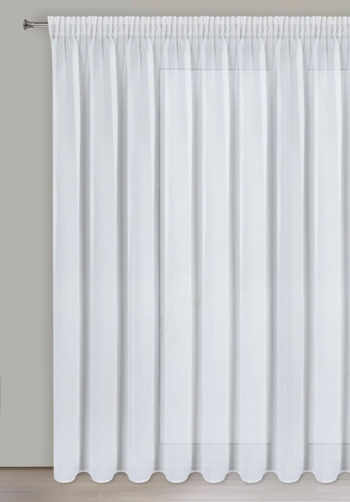 ZÁCLONA NA PÁSKE ARLETA 350X270 CM BIELA