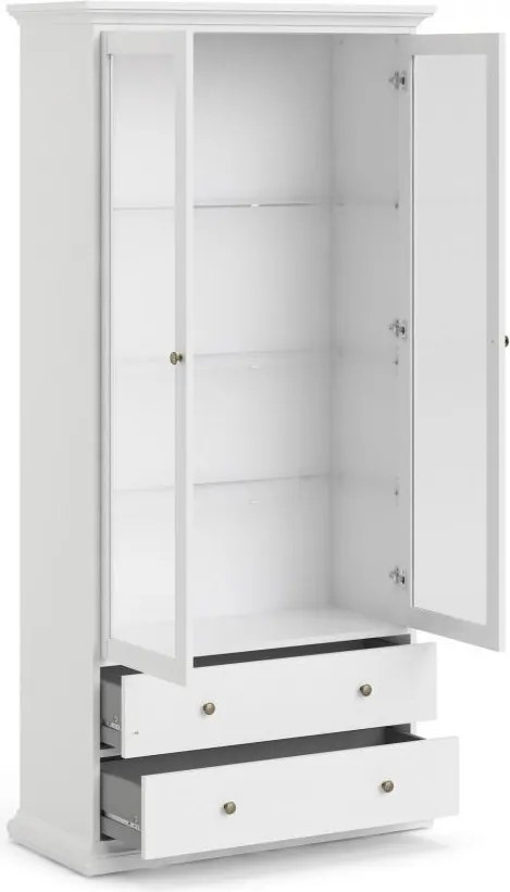 Vitrína Provine 96 cm biela