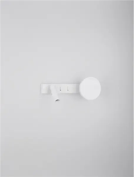 LED biele svietidlo na stenu Noima