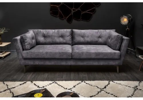 Sedacia súprava 40323 220cm Marvelous - Zamat Šedá  - Komfort-nábytok