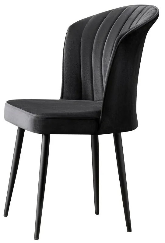 Sada jedálenských stoličiek Rubi Black, 4 ks