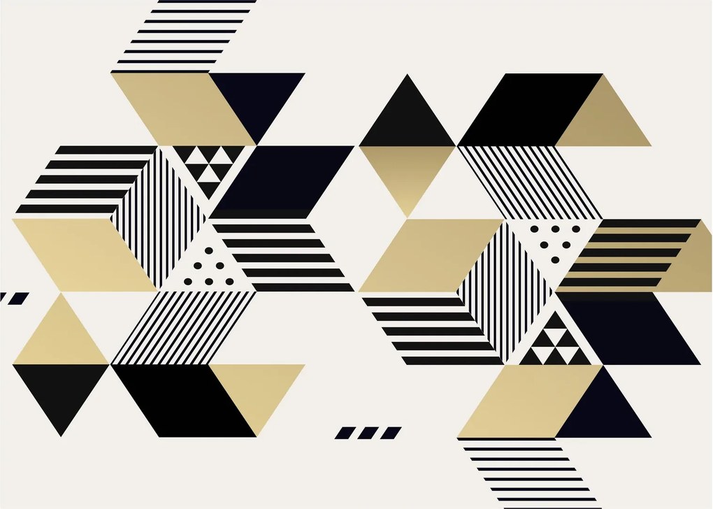 Sklenený obraz - Geometrické tvary N⁰1 (70x50 cm)