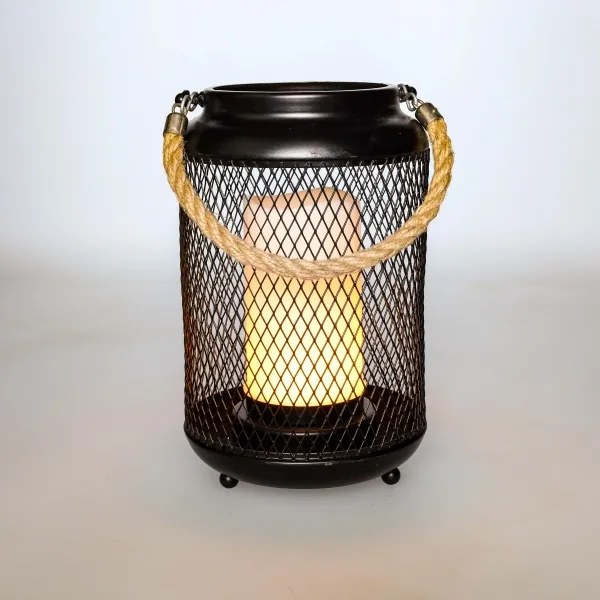 Solight WO3101 - LED Dekoračná stolná lampa LED/3xAA čierna