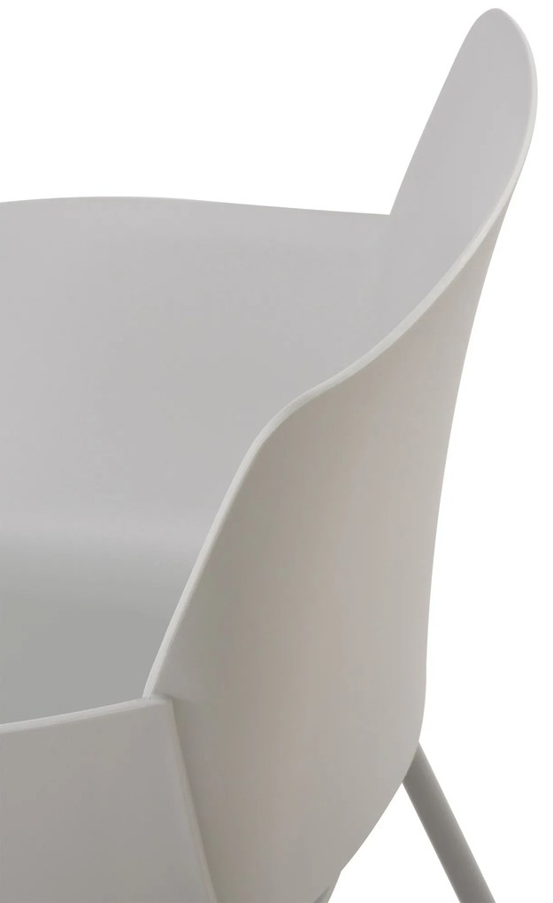 Design-Shop Set 2 stoličiek Alpena - svetlo šedá