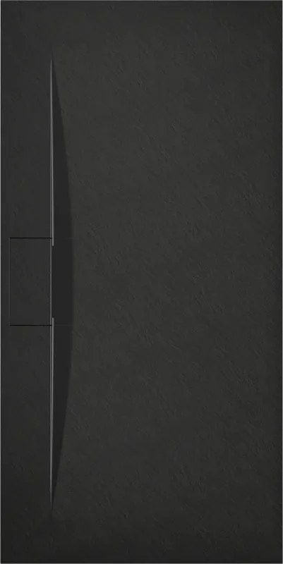 Mexen Egon, SMC obdĺžniková sprchová vanička 180 x 80 cm, čierna, 4R708018