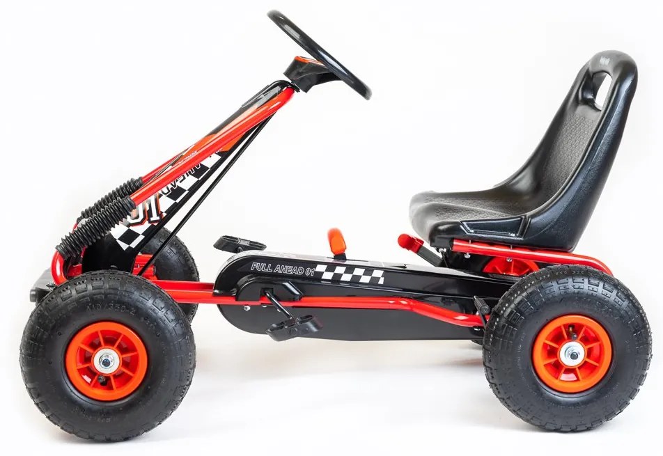 Detská šliapacia motokára Go-kart Baby Mix Razor červená