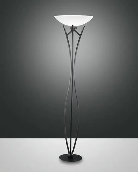 Interierové rustikálne svietidlo FABAS DEVON FLOOR LAMP SLATE 2498-10-261