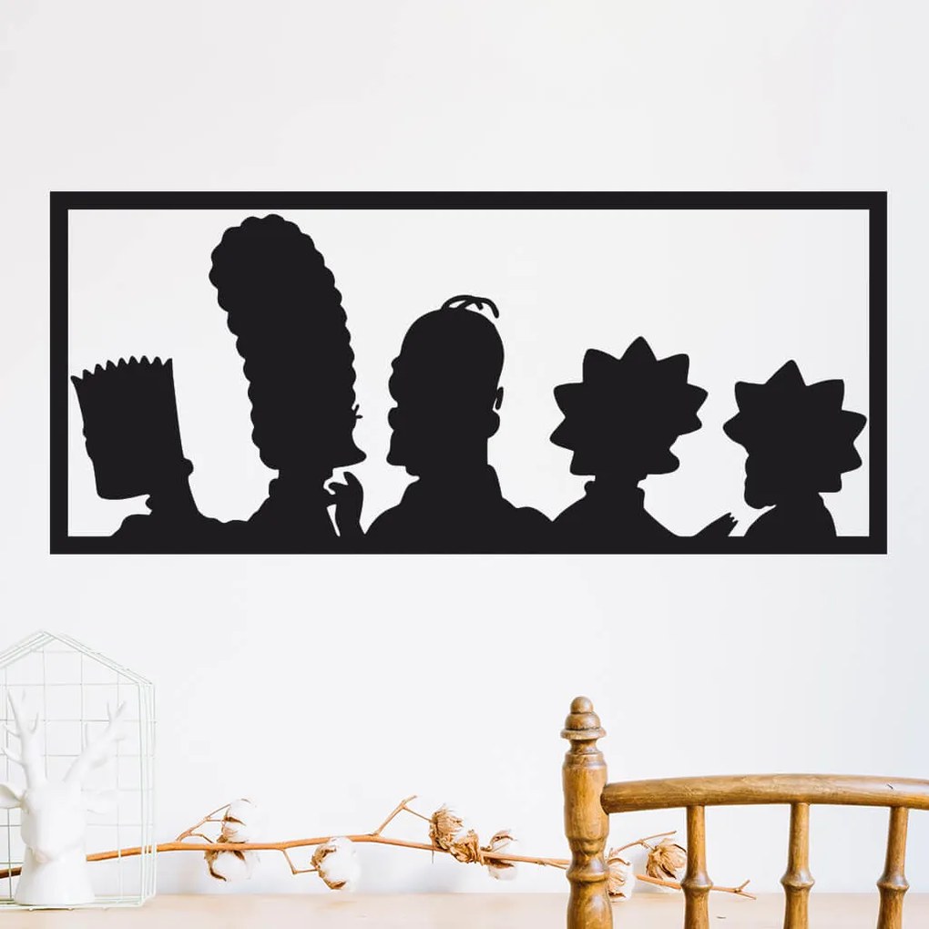 Veselá Stena Samolepka Simpsonovci Farba: oranžová, Veľkosť: 80 x 35 cm
