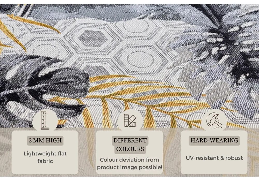 Žltý/sivý vonkajší koberec 120x180 cm Flair – Hanse Home