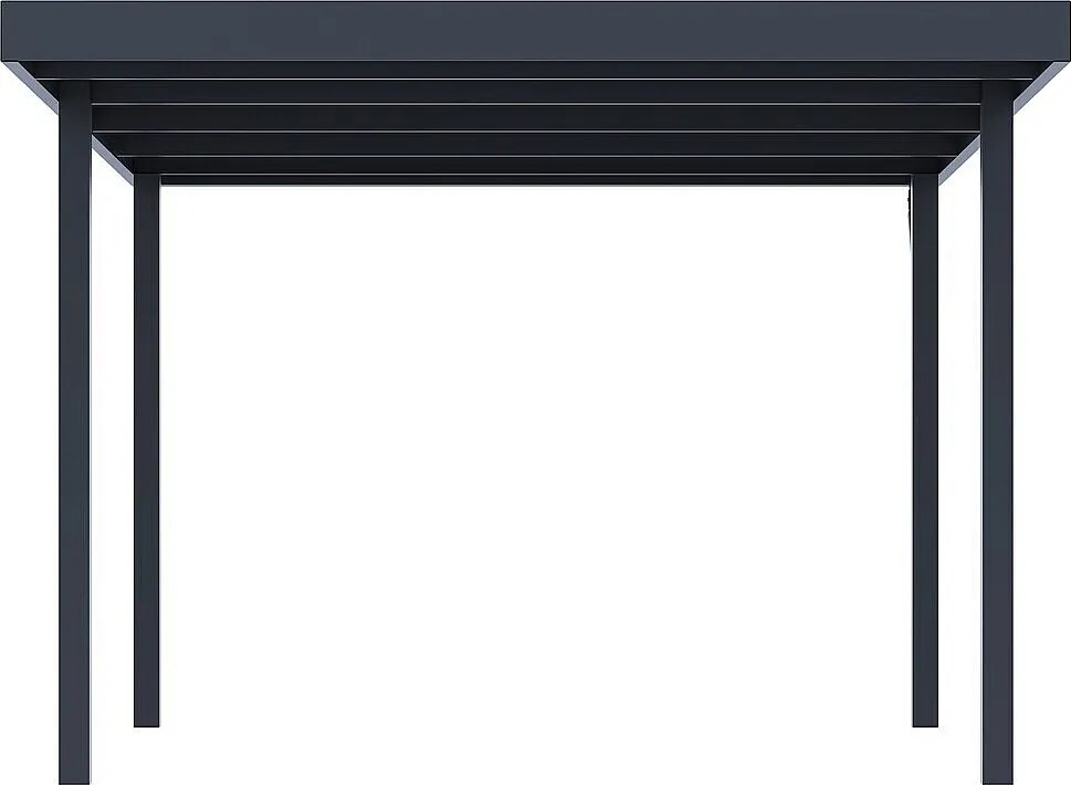 Kovový prístrešok na auto 5,3x3,2 m (antracit)