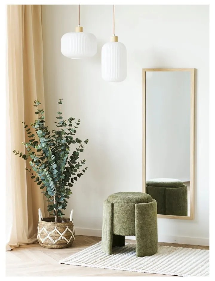 Khaki ženilkový taburet Walsdorf – House Nordic