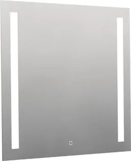 Hranaté zrkadlo 80x70 cm s LED osvetlením, topná fólia, senzor s nastaviteľnou teplotou 2700-6500K, IP44 ZIL8070TLEDS