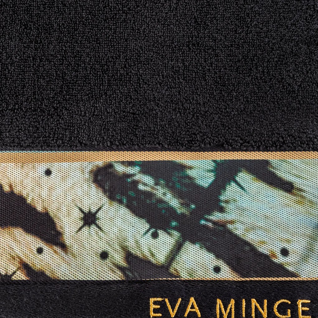FROTÉ UTERÁK EVA MINGE15 SADA 6 KS 50X90 CM ČIERNA