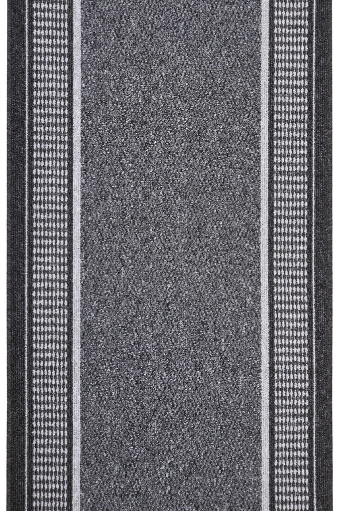 Condor Carpets, Behúň na mieru Promenade 8727 antra, šíre 120 cm, šedá, chodba / predsieň