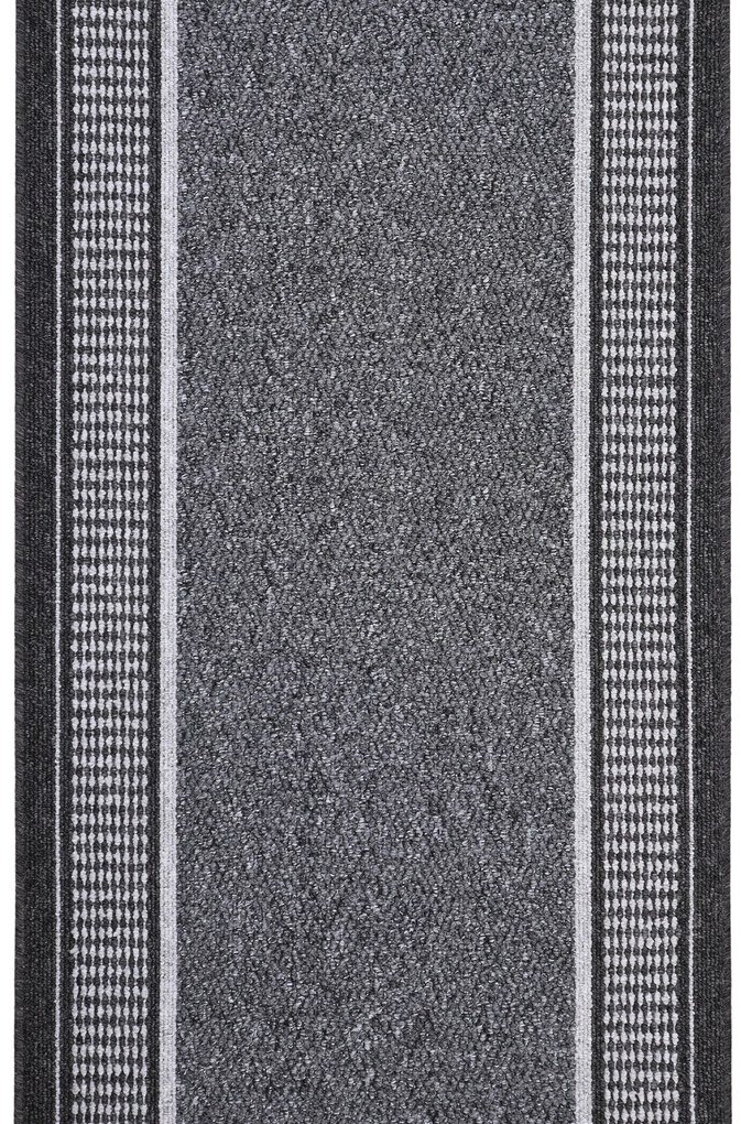 Condor Carpets, Koberec behúň na mieru Promenade 8727 antra, šíre 120 cm, šedá, chodba / predsieň