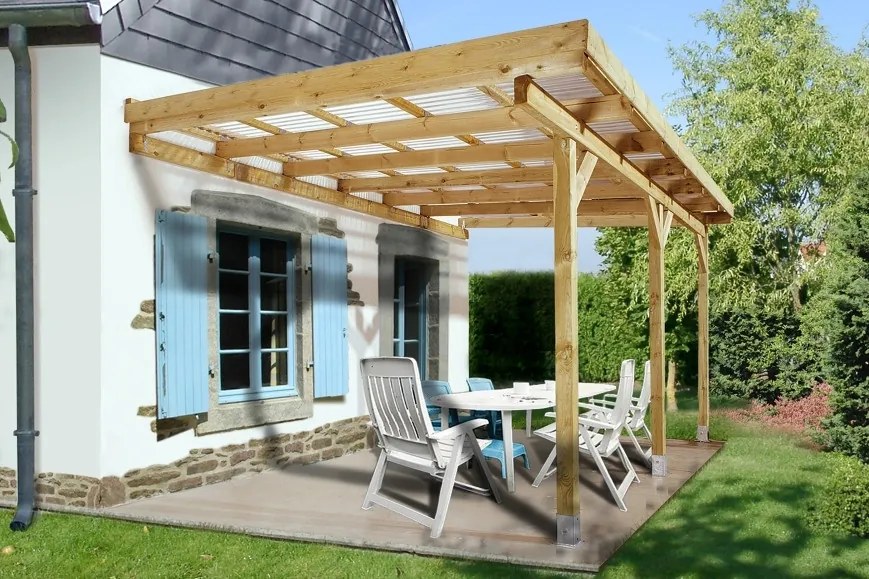 WEKA Drevená záhradná pergola 671 (5,1x3 m)