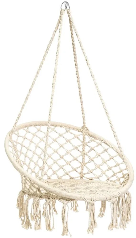 Béžové závesné kreslo KOLUMBIA