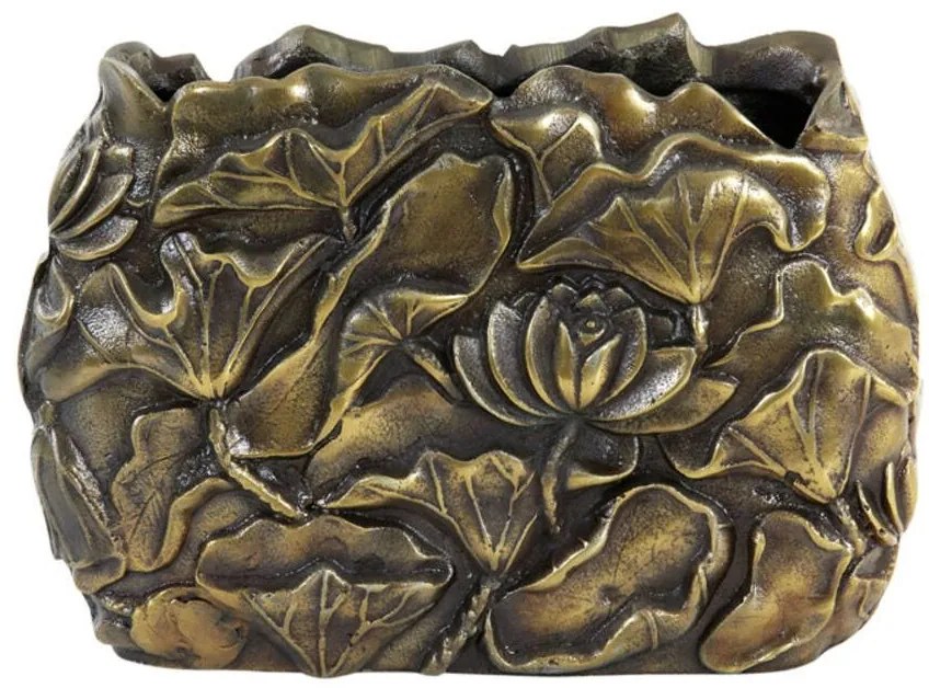 Bronzová antik kovová váza Palesa antique bronze M - 35*6*25 cm